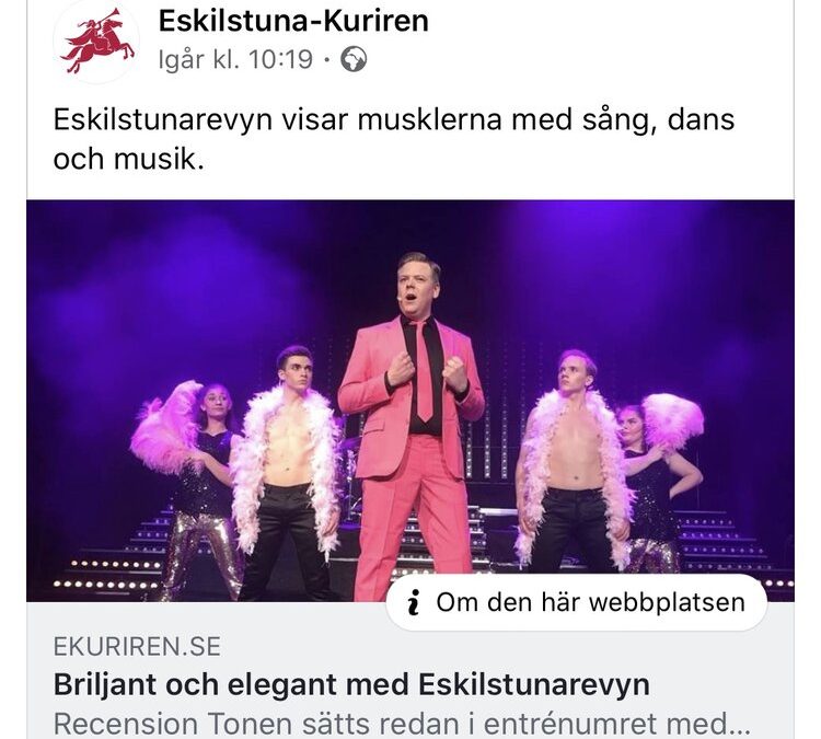 STRÅLANDE RECENSION FÖR REVY 2020!!!